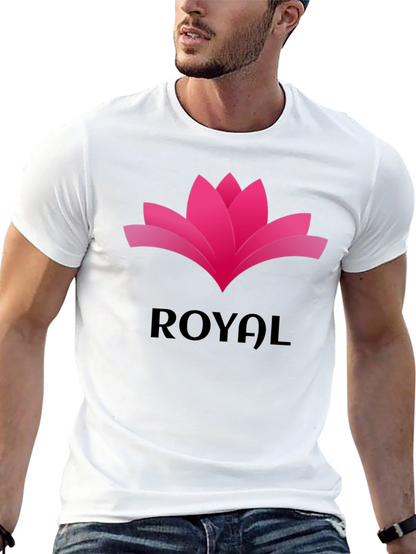Royal Lotus Graphic Tee - Stylish Black T-Shirt