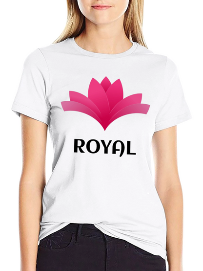Royal Lotus Graphic Tee - Stylish Black T-Shirt