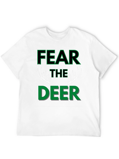 Fear The Deer Black Graphic T-Shirt