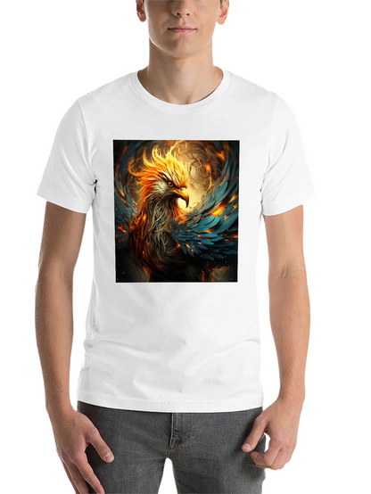 Fiery Phoenix Graphic Tee - Bold Black T-Shirt