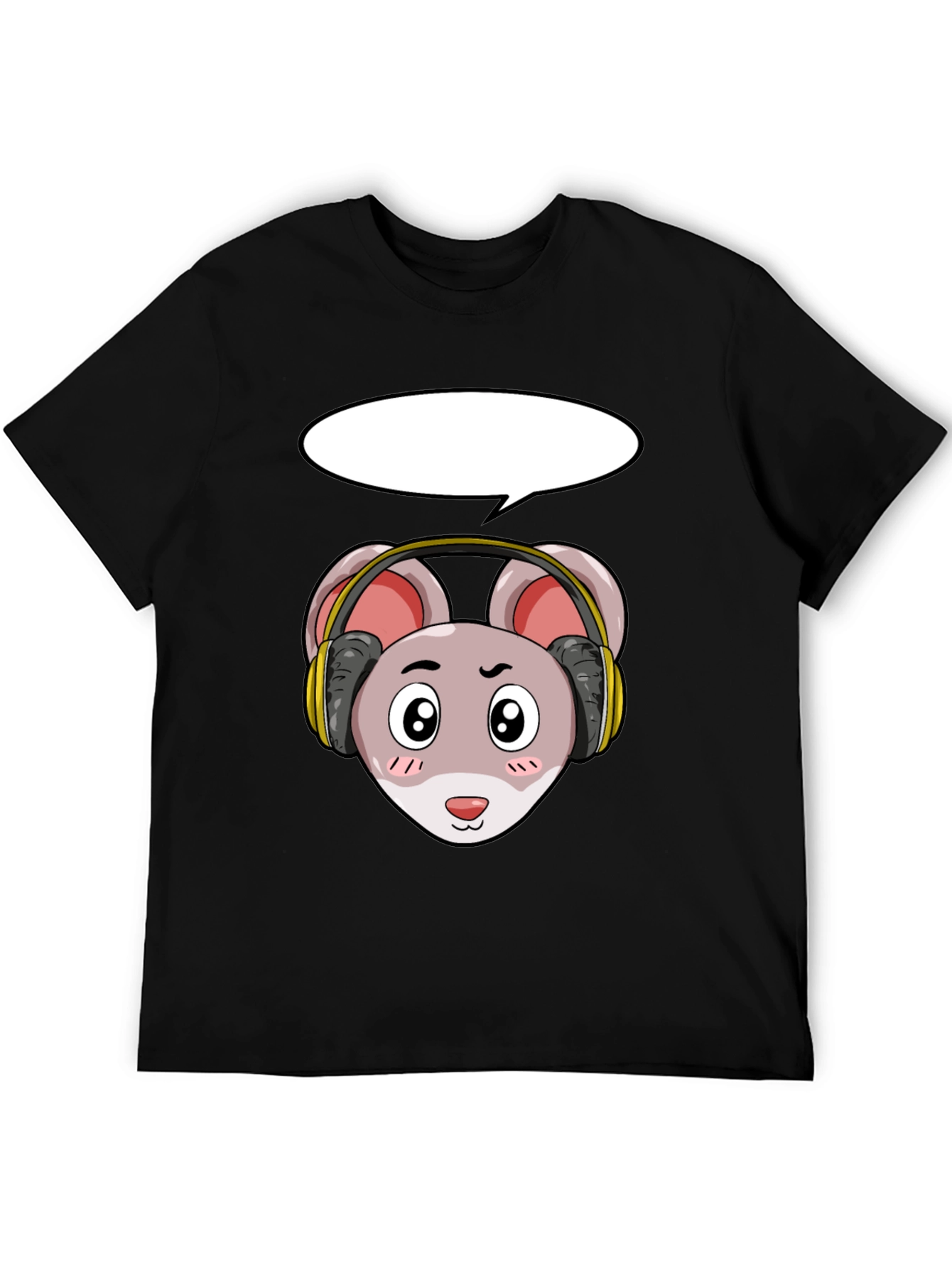Cool Mouse with Headphones T-Shirt