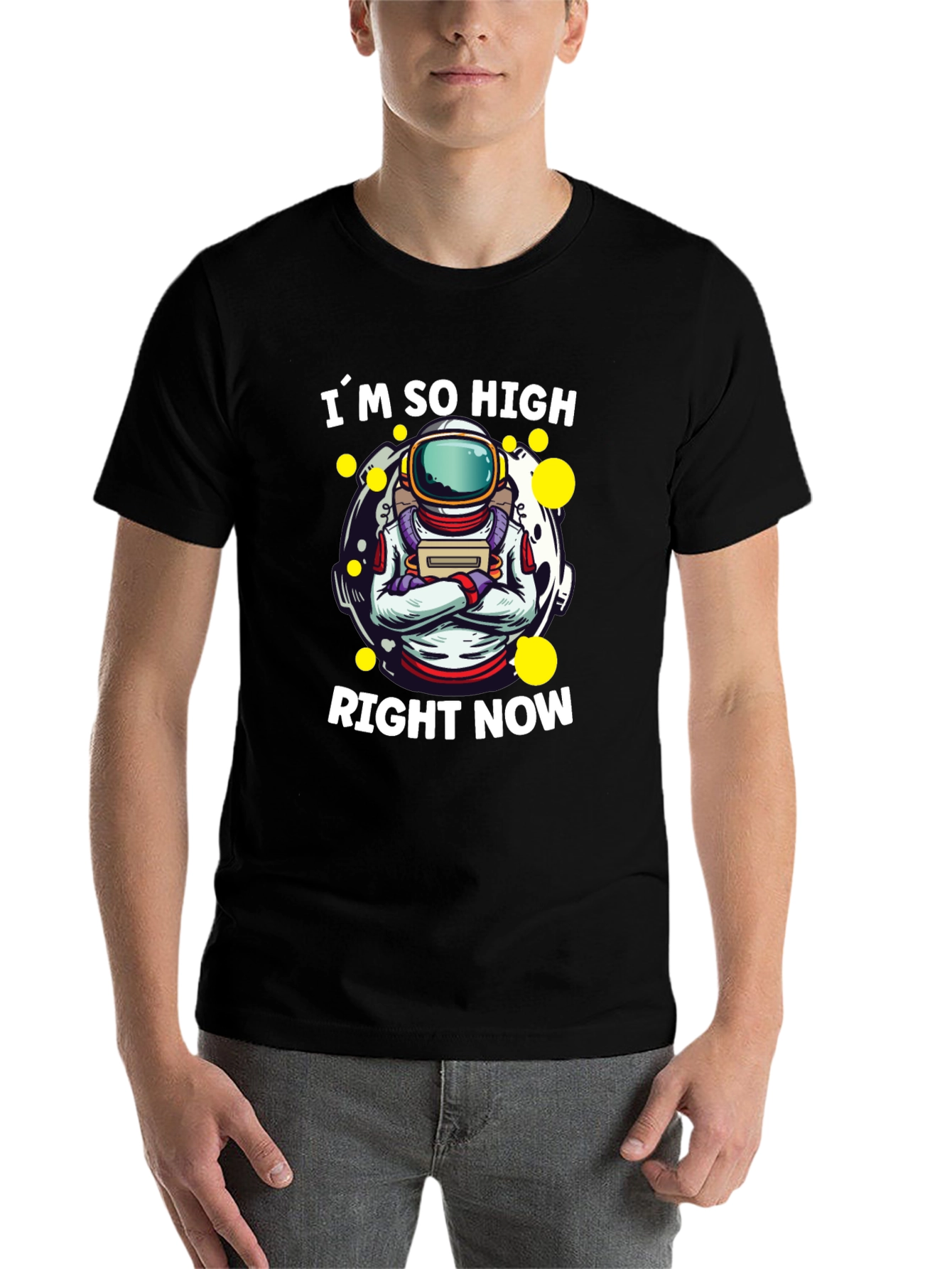 Im So High Right Now Astronaut Graphic T-Shirt
