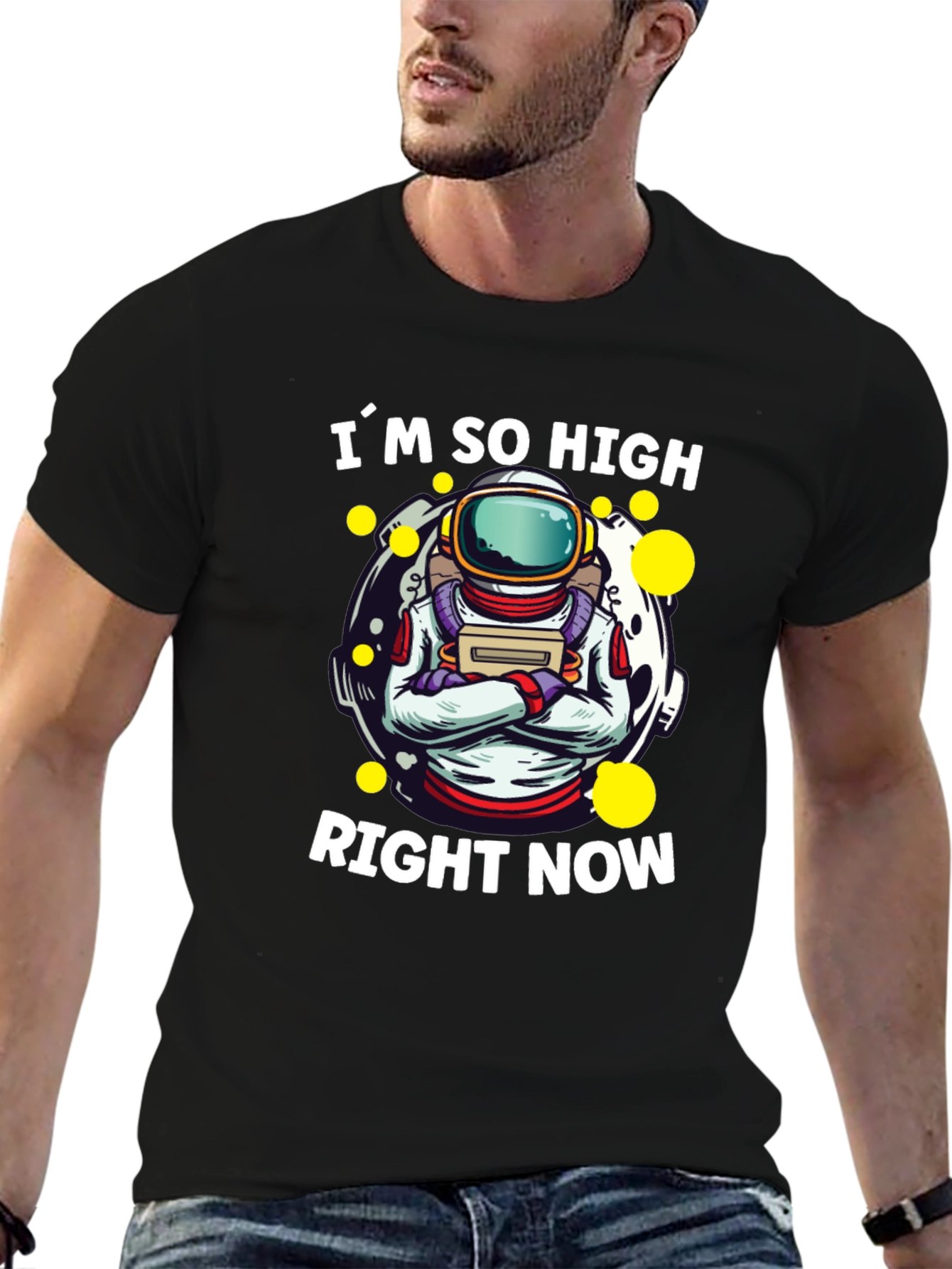 Im So High Right Now Astronaut Graphic T-Shirt
