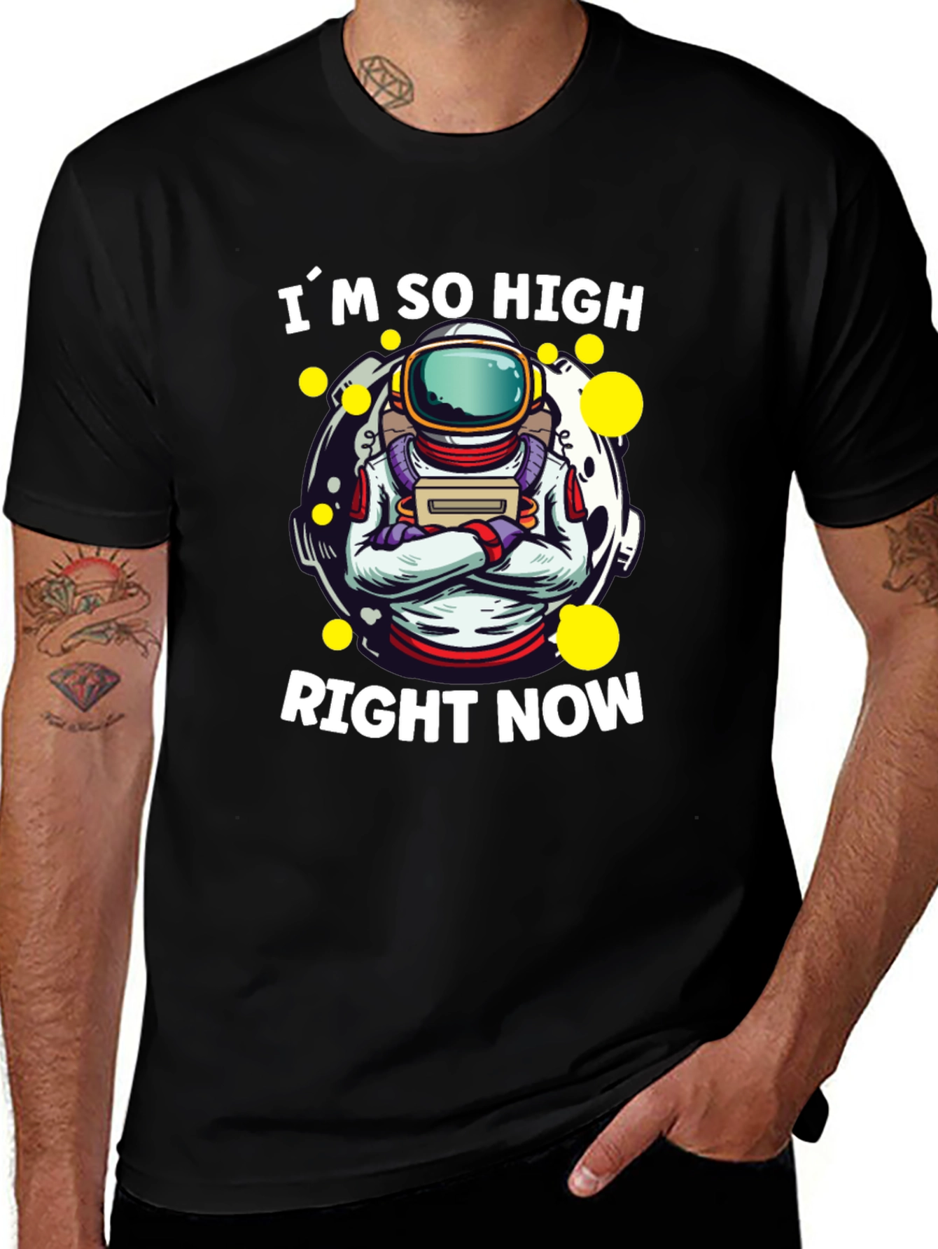 Im So High Right Now Astronaut Graphic T-Shirt