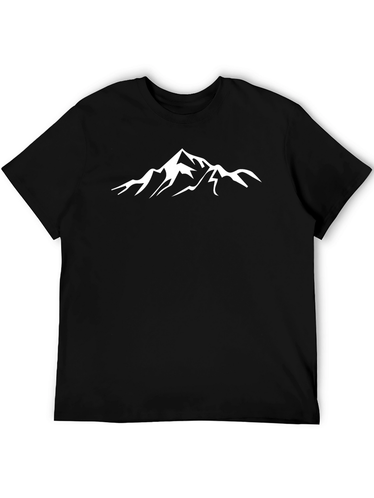 Mountain Graphic Tee - Black Casual T-Shirt