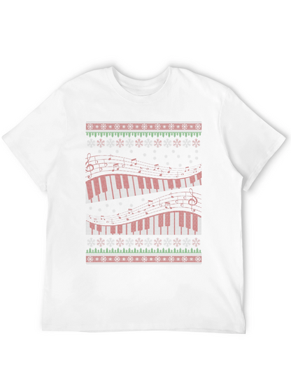 Piano Keys Music Lover Ugly Christmas Sweater T-Shirt