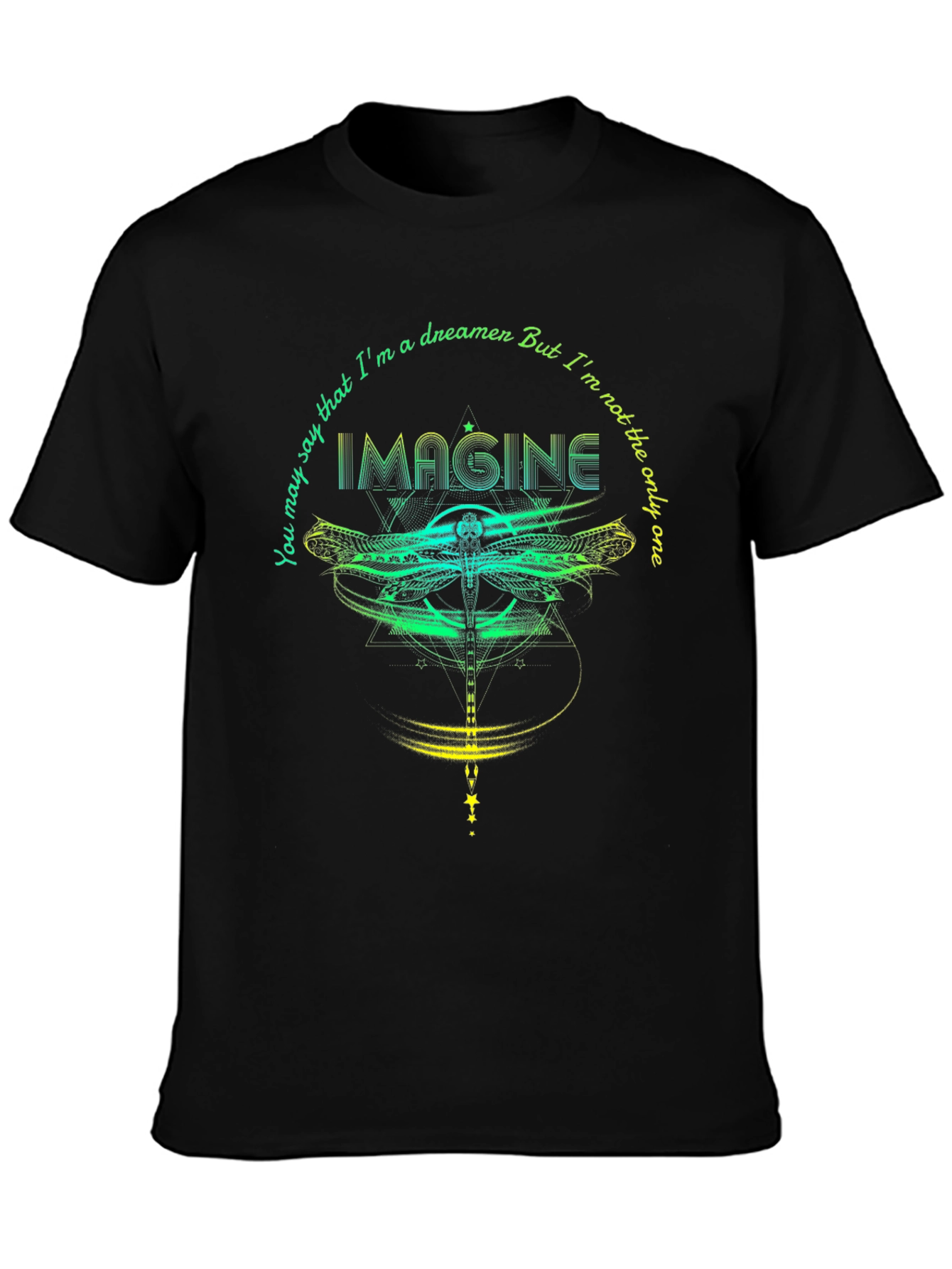 Imagine Dragonfly Graphic T-Shirt - Dreamer Tee