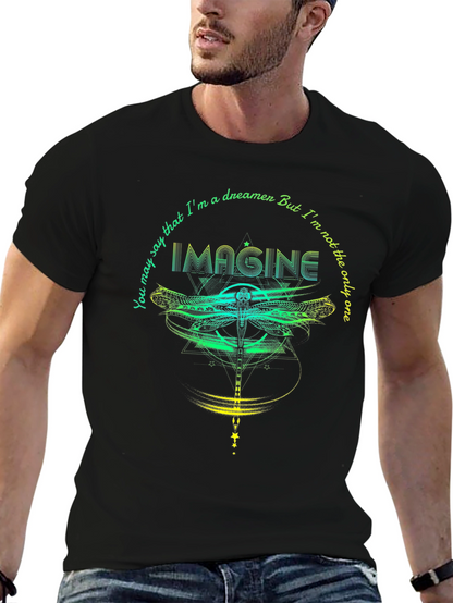 Imagine Dragonfly Graphic T-Shirt - Dreamer Tee