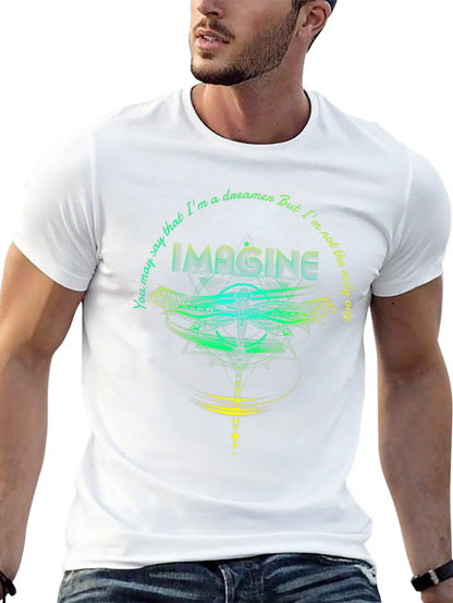Imagine Dragonfly Graphic T-Shirt - Dreamer Tee