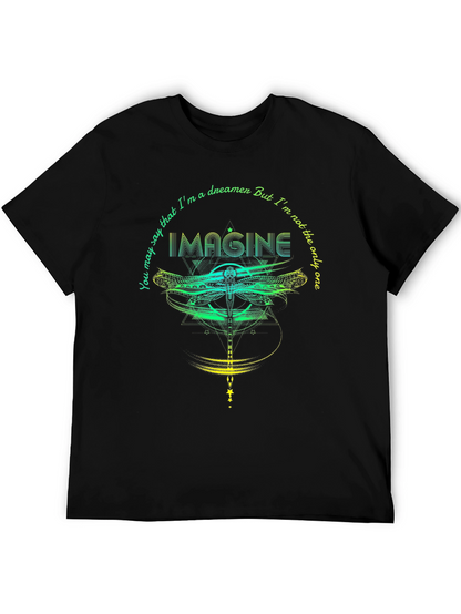 Imagine Dragonfly Graphic T-Shirt - Dreamer Tee
