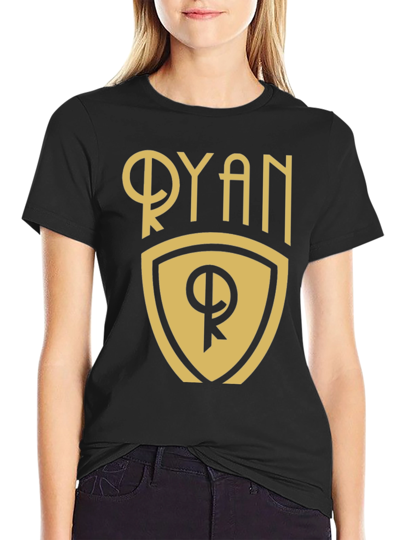 Ryan Crest Graphic T-Shirt - Black