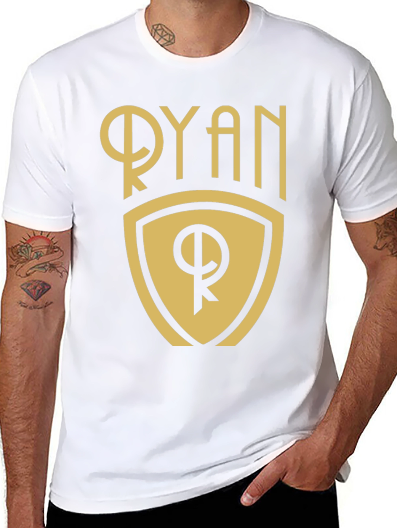 Ryan Crest Graphic T-Shirt - Black
