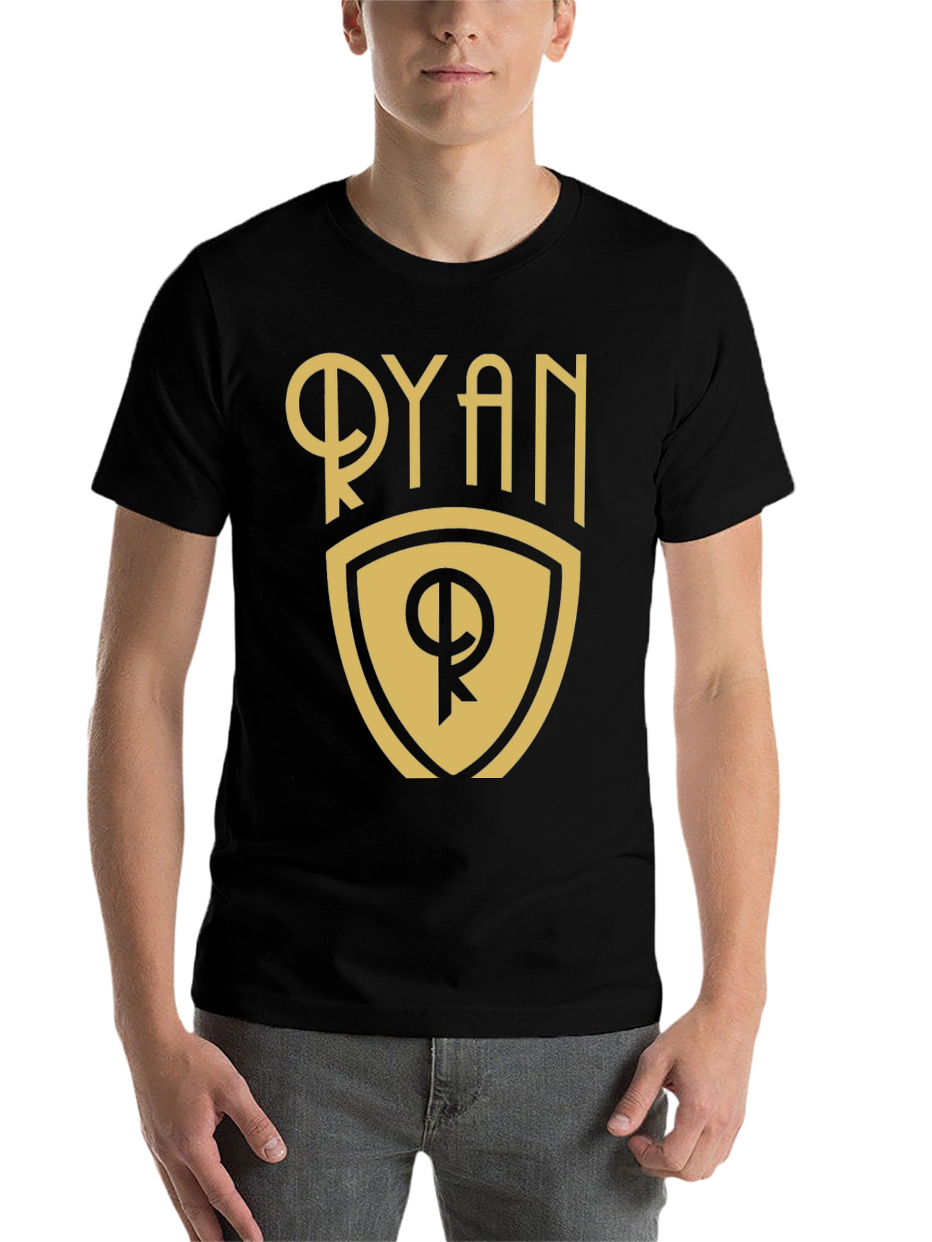 Ryan Crest Graphic T-Shirt - Black