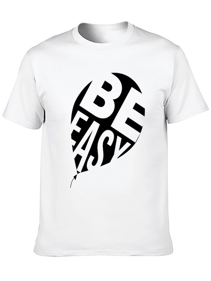 Be Easy Black Graphic Print T-Shirt