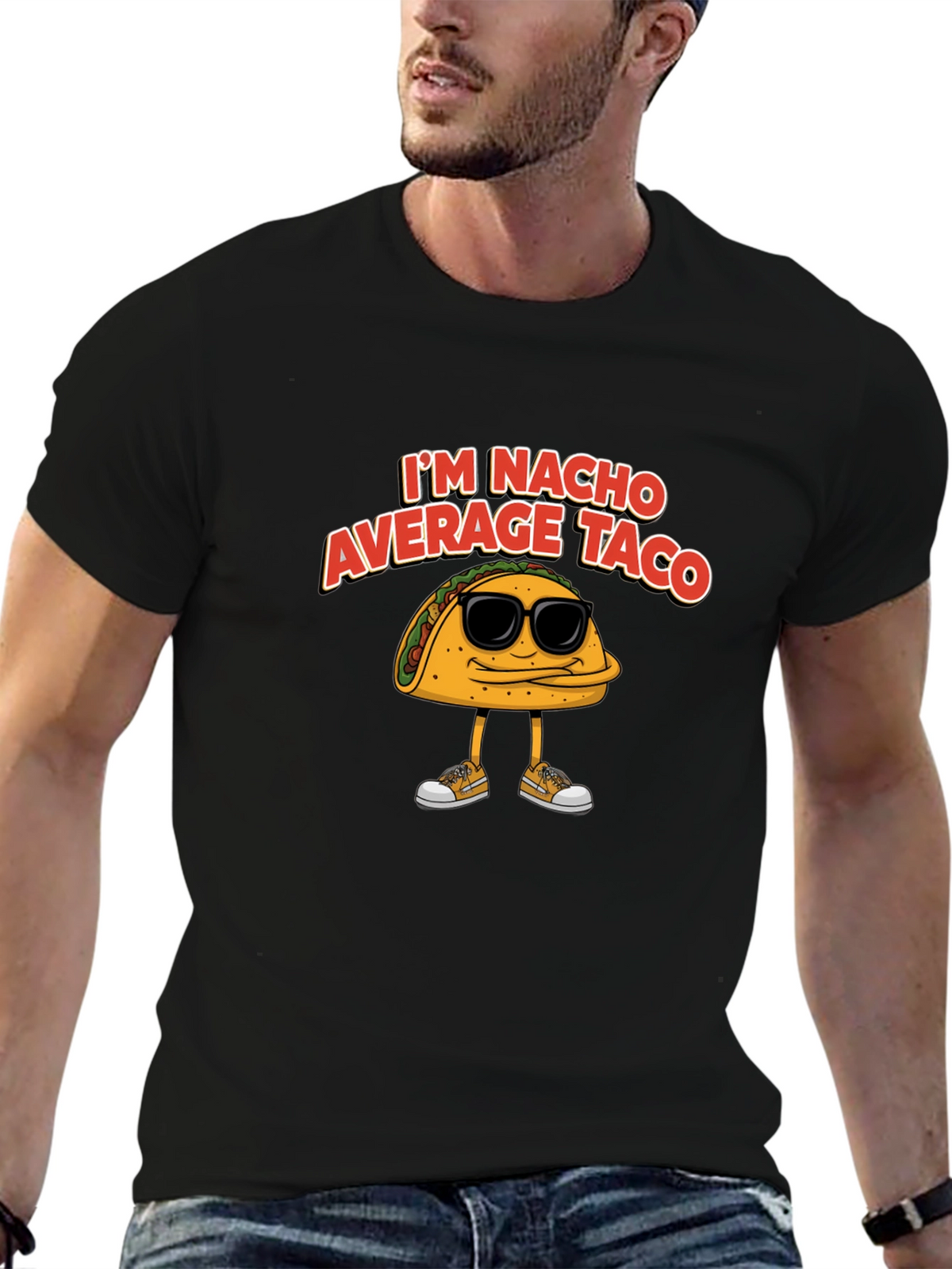 Nacho Average Taco Graphic T-Shirt