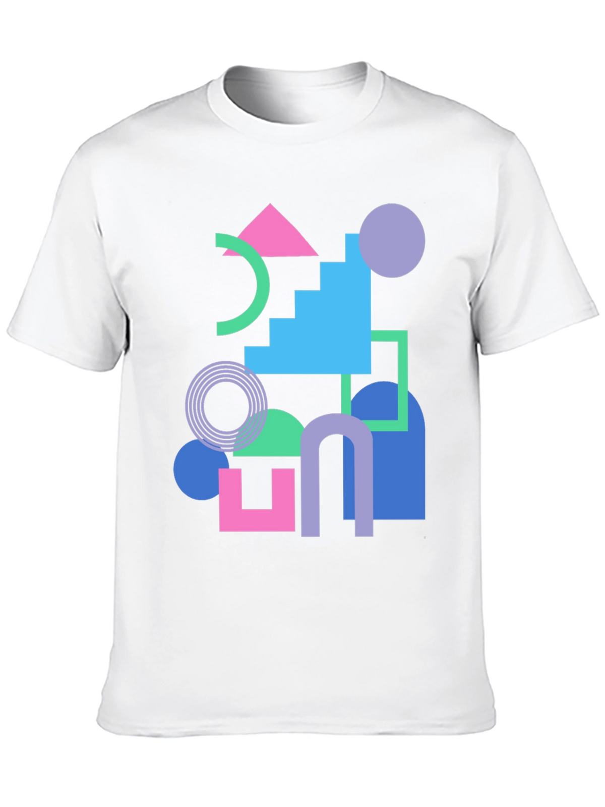 Geometric T-Shirt - Retro Style