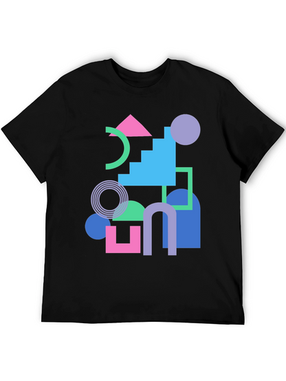 Geometric T-Shirt - Retro Style