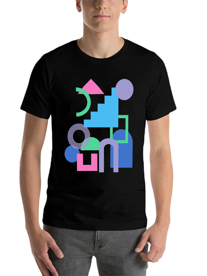 Geometric T-Shirt - Retro Style