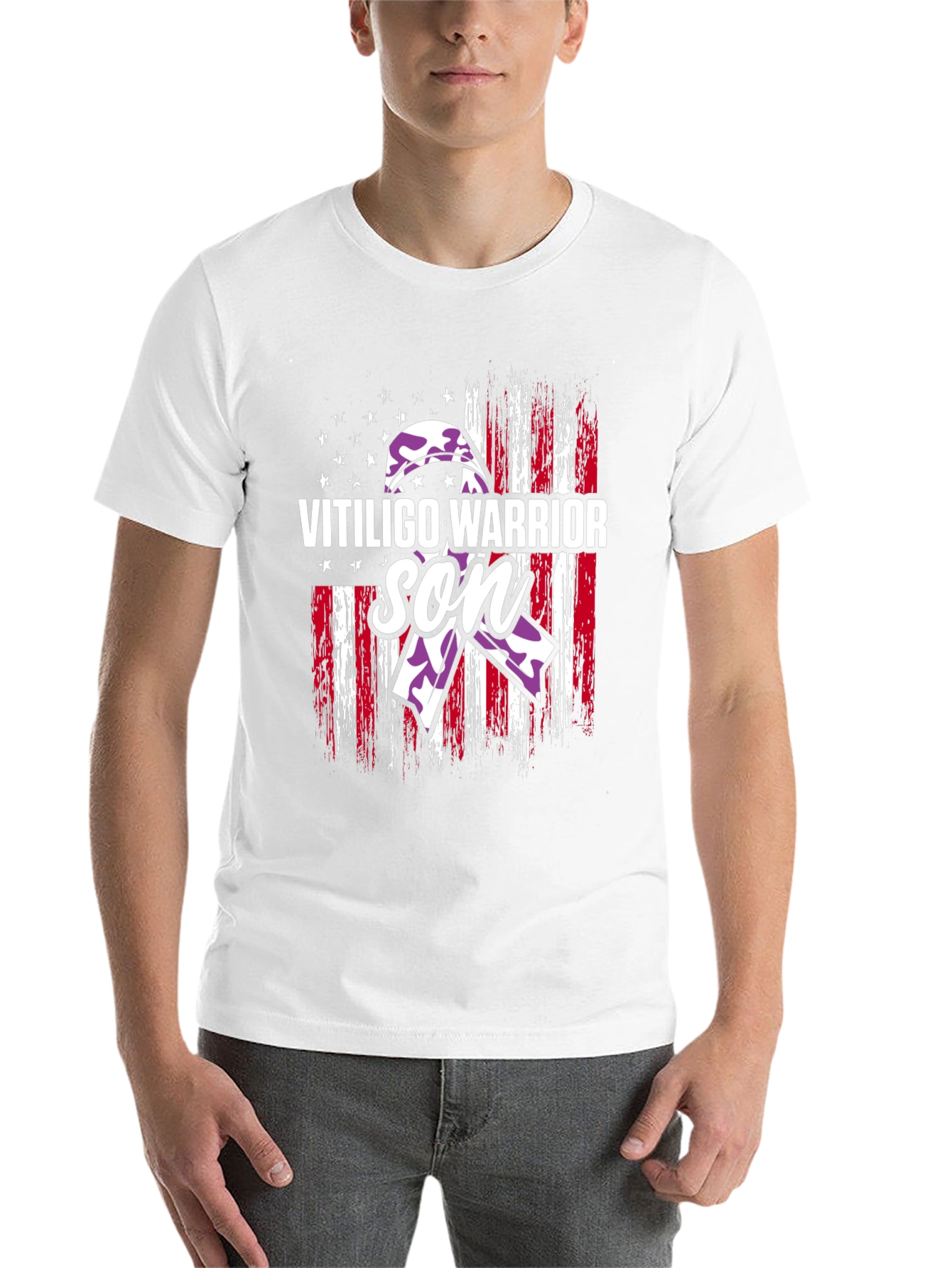 Vitiligo Warrior Son T-Shirt