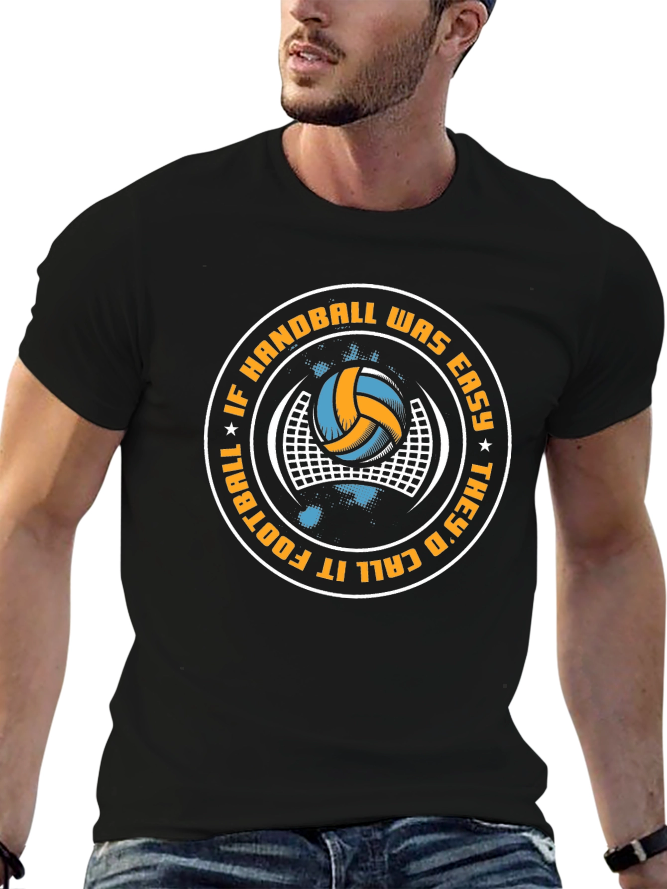Handball Graphic Tee - If Handball Was Easy Design