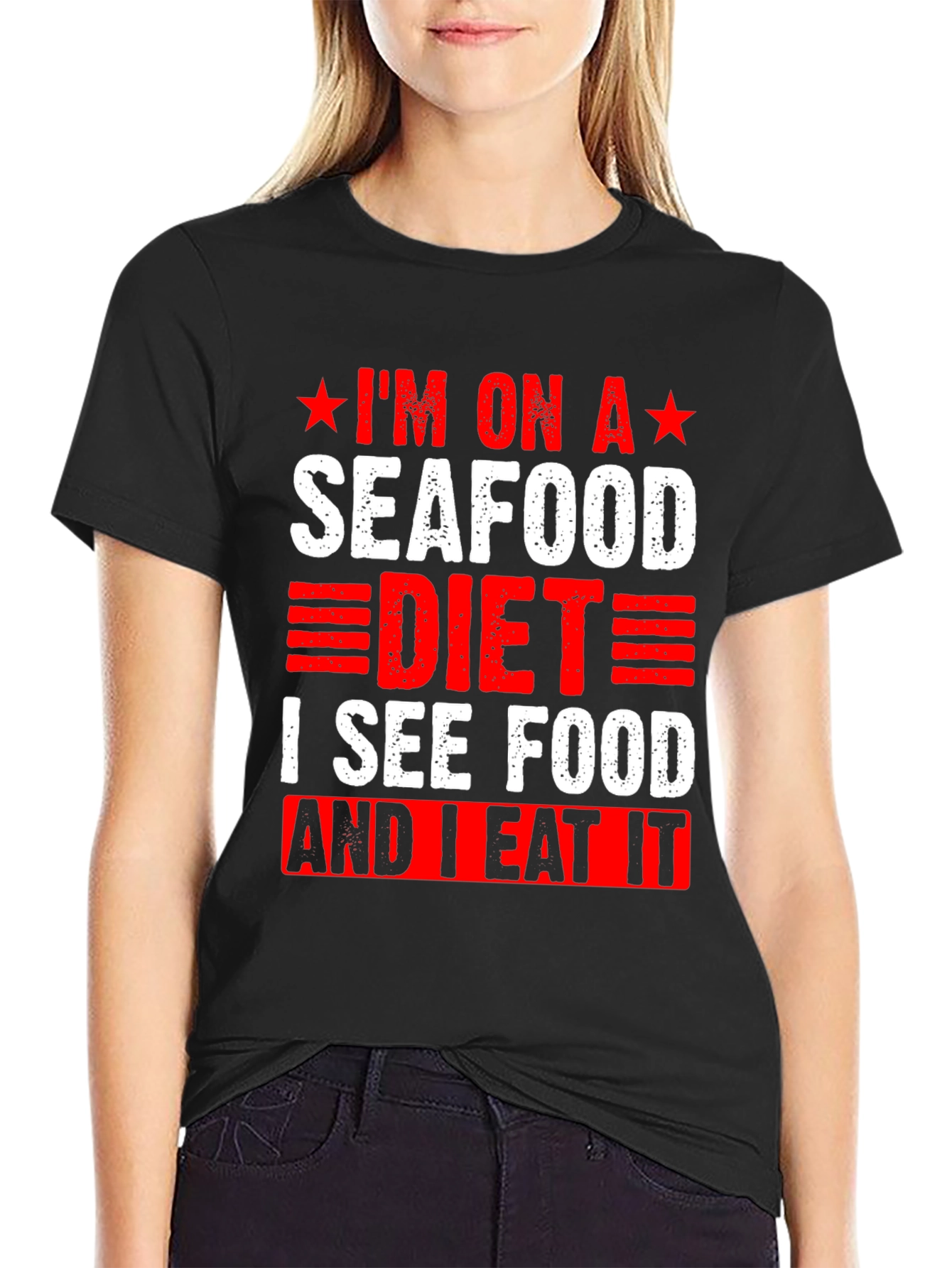 Seafood Diet T-Shirt - Funny Graphic Tee