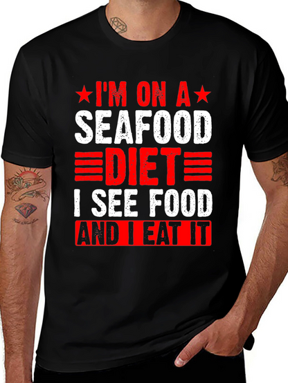 Seafood Diet T-Shirt - Funny Graphic Tee