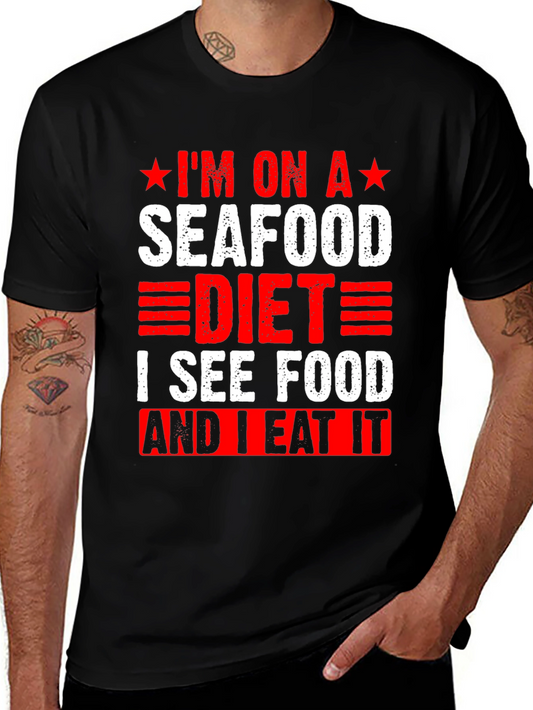 Seafood Diet T-Shirt - Funny Graphic Tee