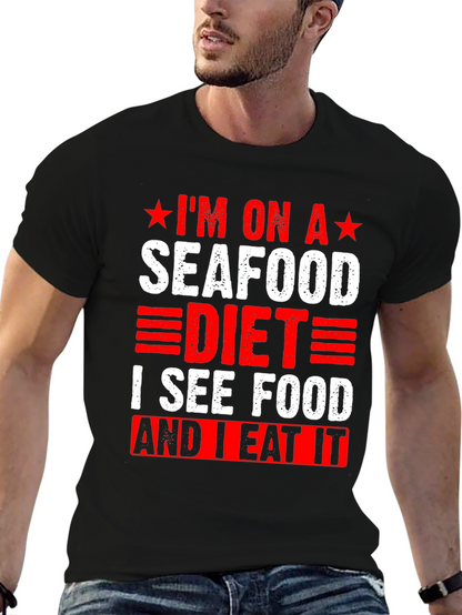 Seafood Diet T-Shirt - Funny Graphic Tee