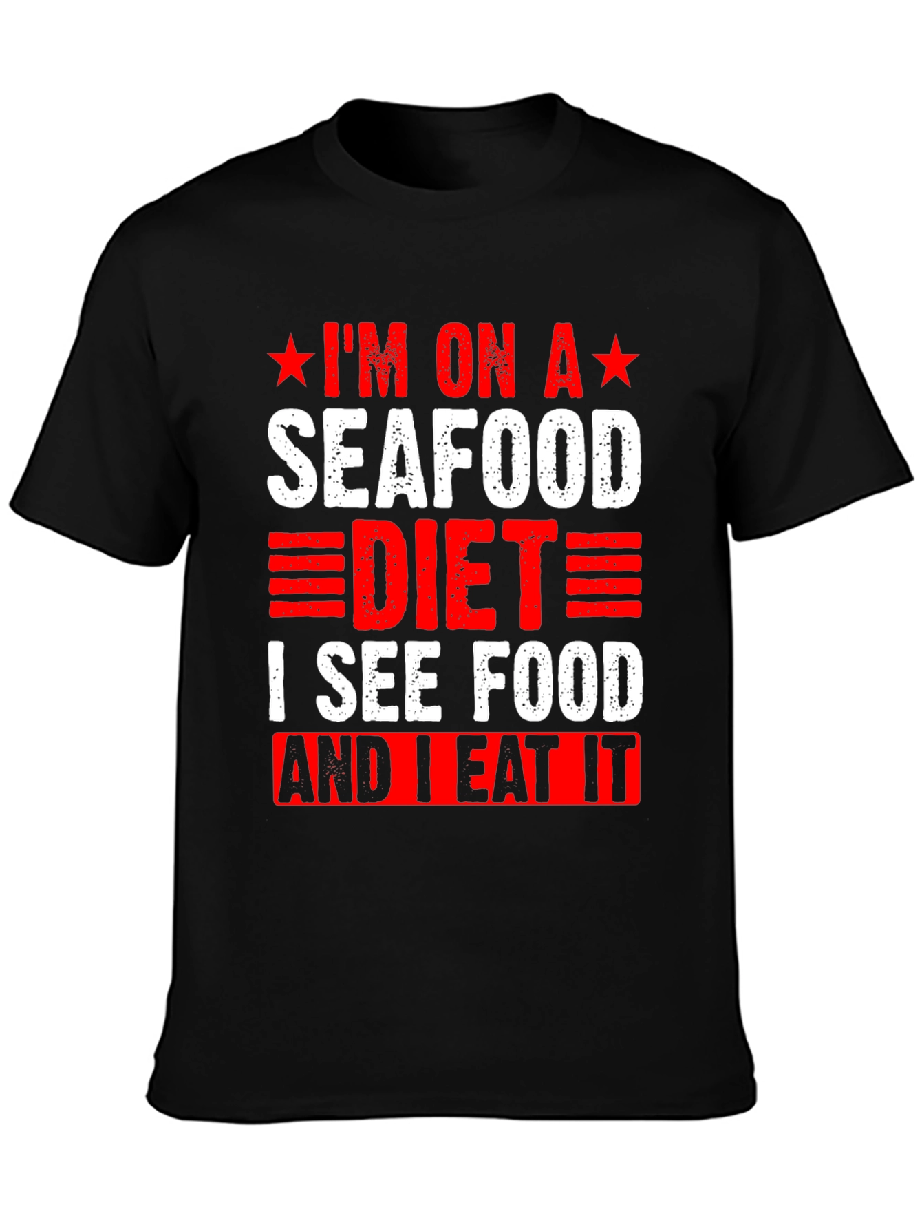 Seafood Diet T-Shirt - Funny Graphic Tee