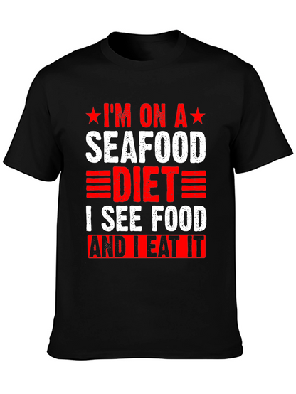 Seafood Diet T-Shirt - Funny Graphic Tee