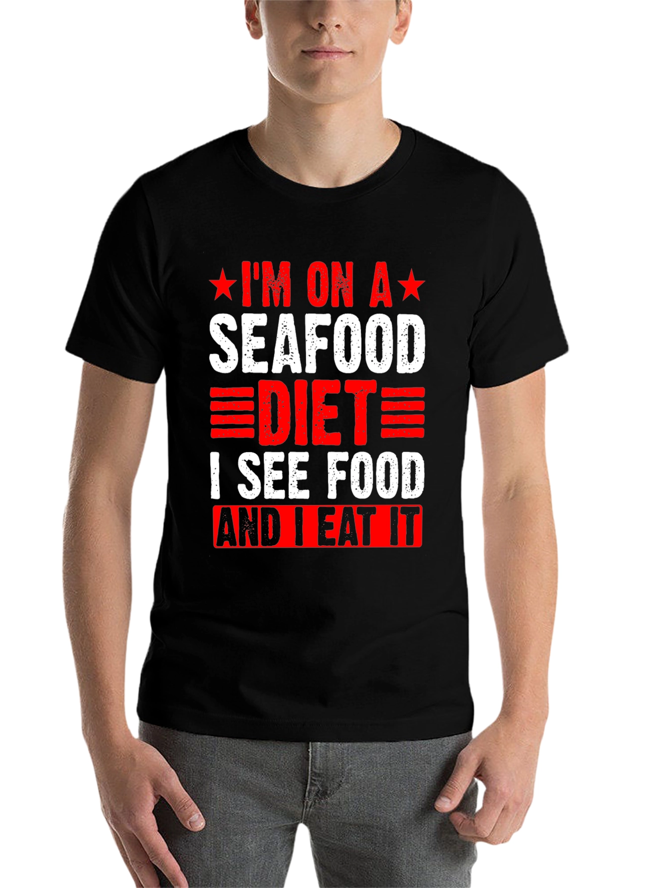 Seafood Diet T-Shirt - Funny Graphic Tee