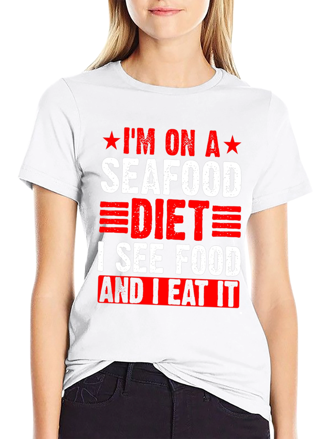 Seafood Diet T-Shirt - Funny Graphic Tee