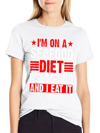 Seafood Diet T-Shirt - Funny Graphic Tee