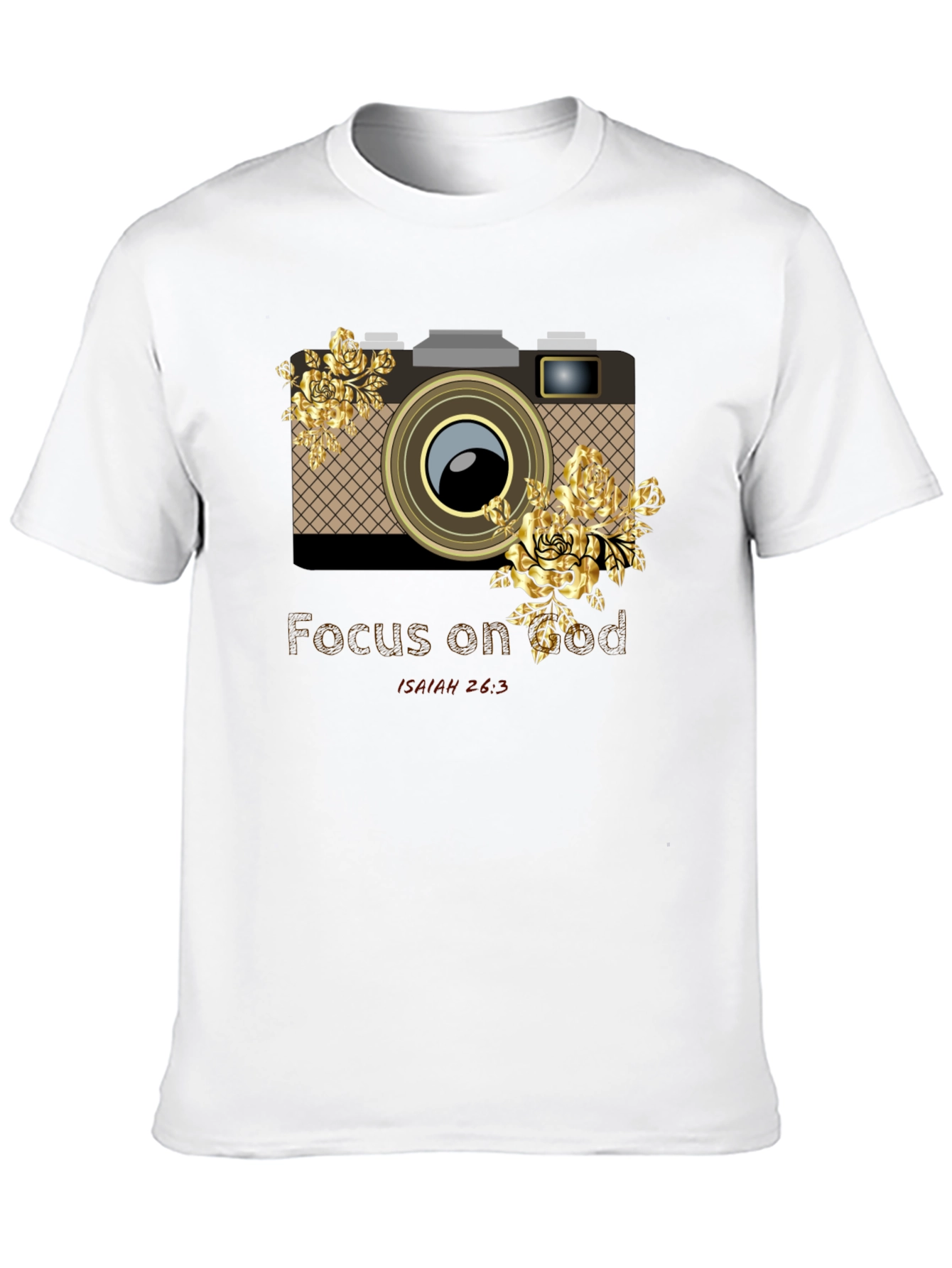 Focus on God Camera Floral Graphic Tee