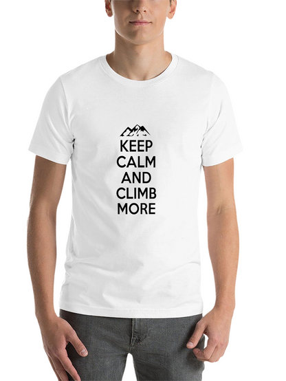 Keep Calm Climb More Black Graphic Tee
