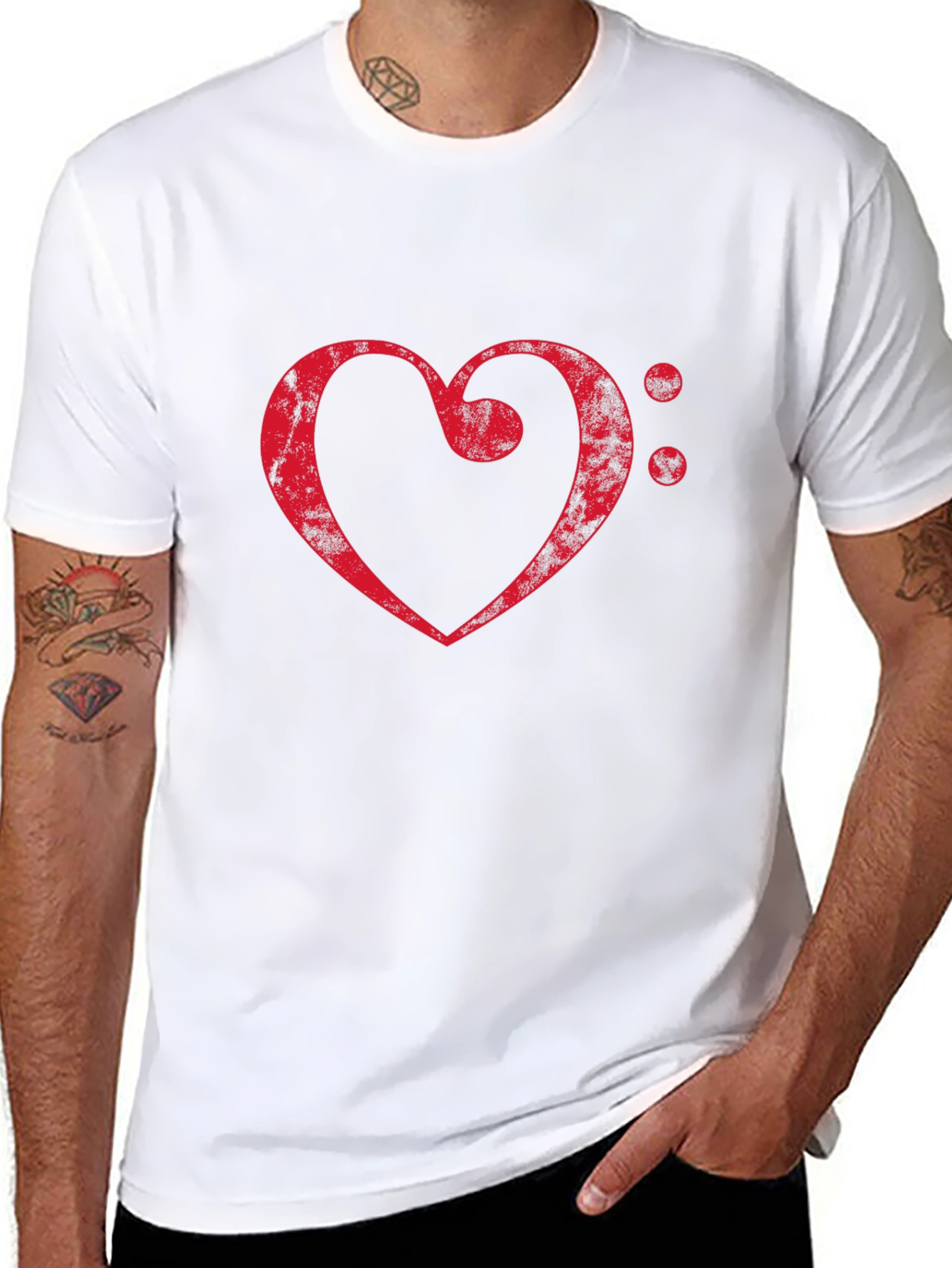 Musical Heart Graphic T-Shirt