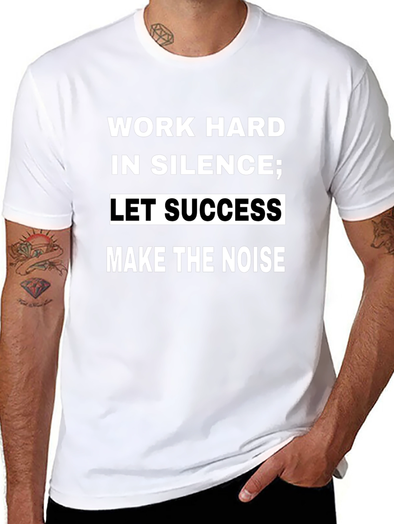 Work Hard in Silence T-Shirt - Motivational Quote
