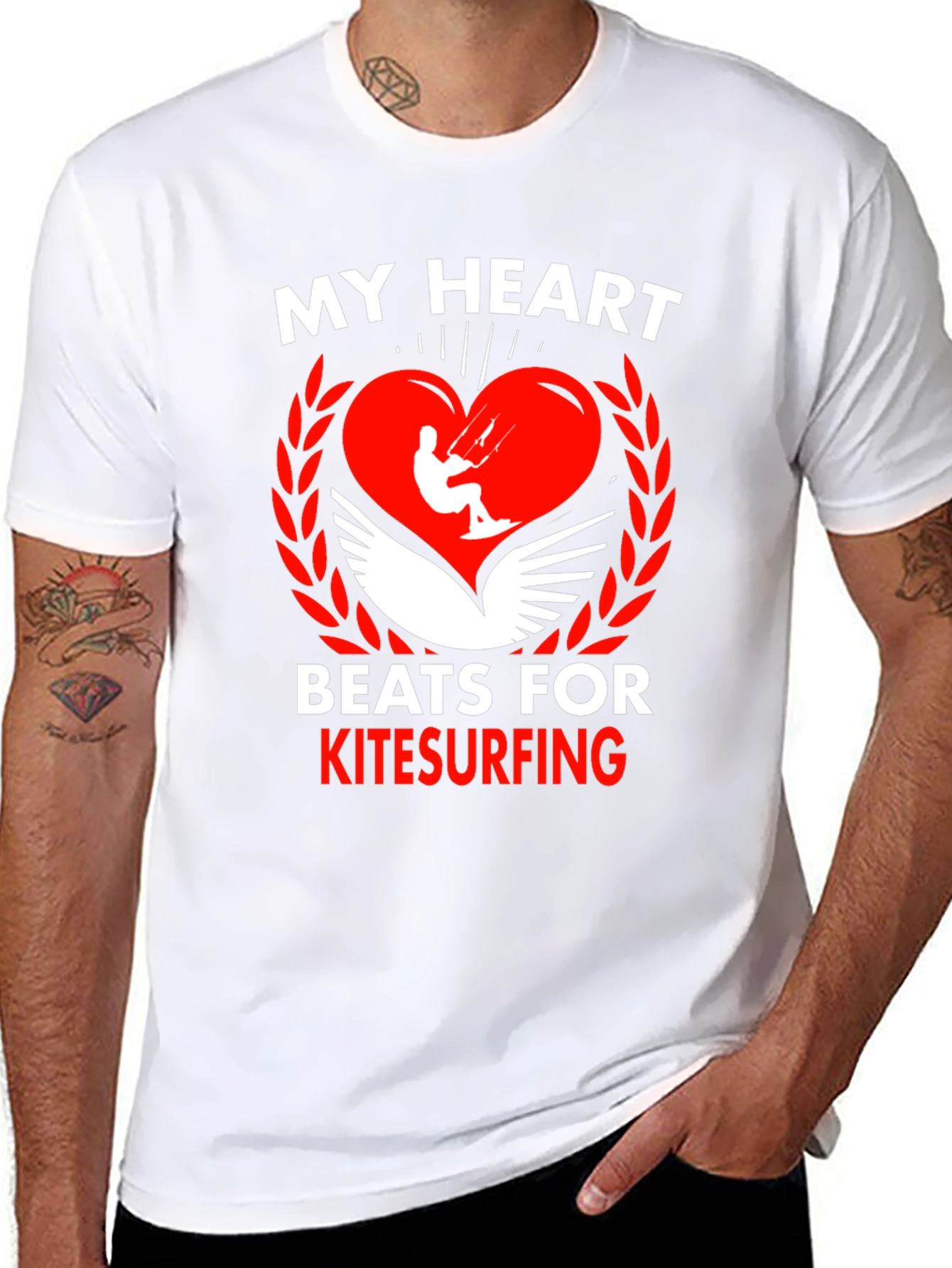 Kitesurfing Heartbeat Tee