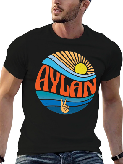 Aylan Retro Graphic T-Shirt Peace Sign