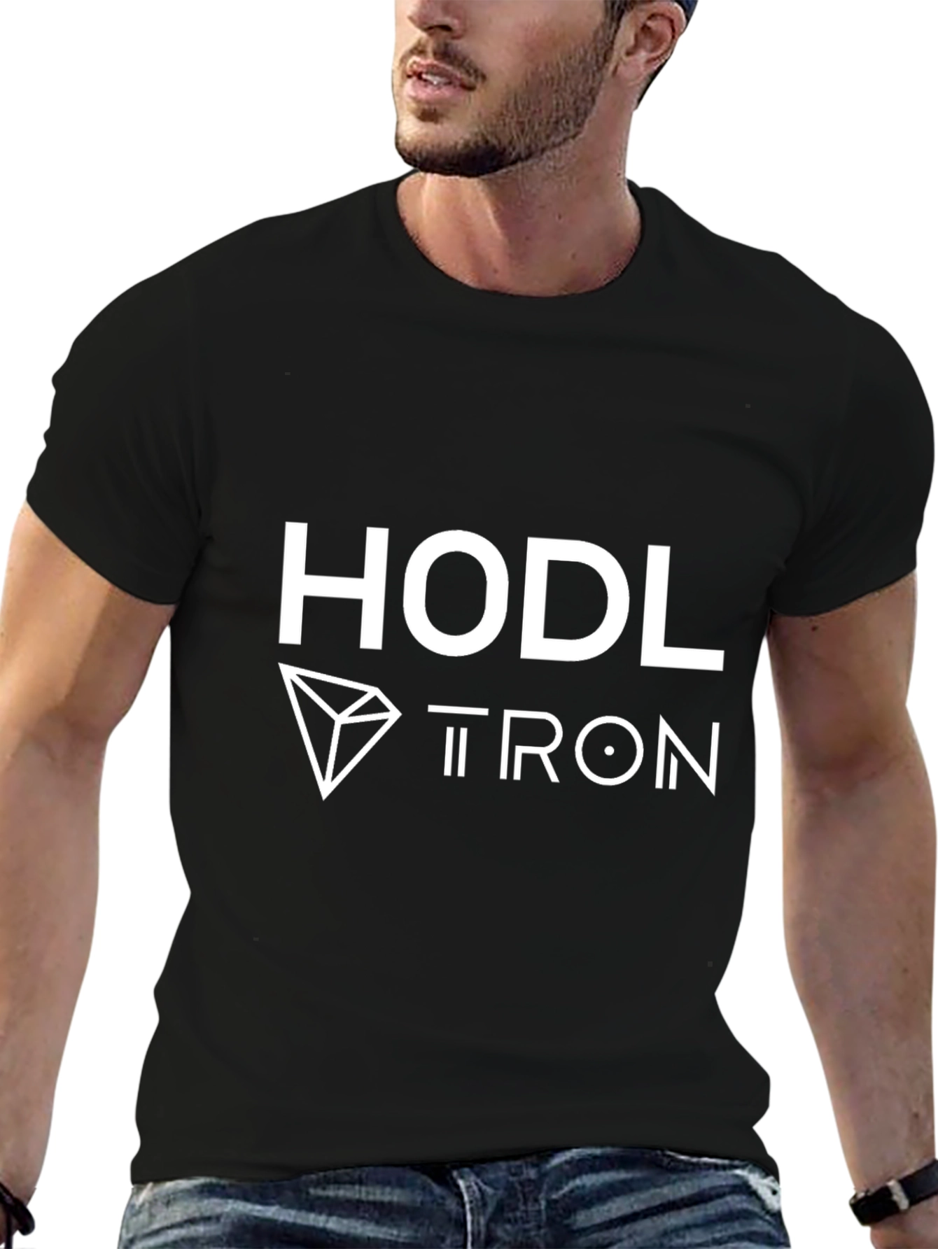 HODL TRON Black T-Shirt Crypto Apparel
