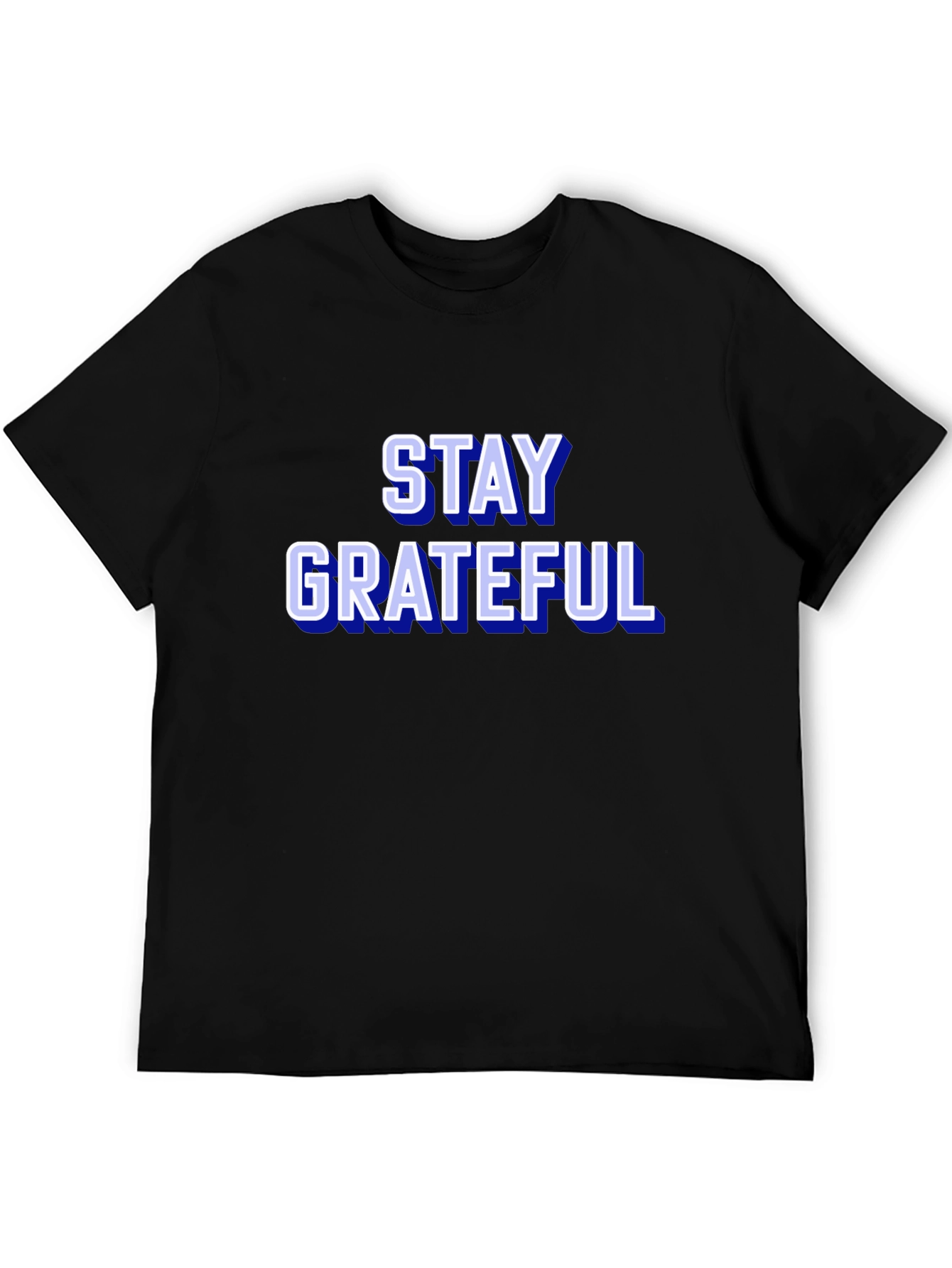 Stay Grateful Graphic Tee - Trendy Black T-Shirt