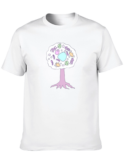Cell Tree Black T-Shirt: Science & Nature Inspired