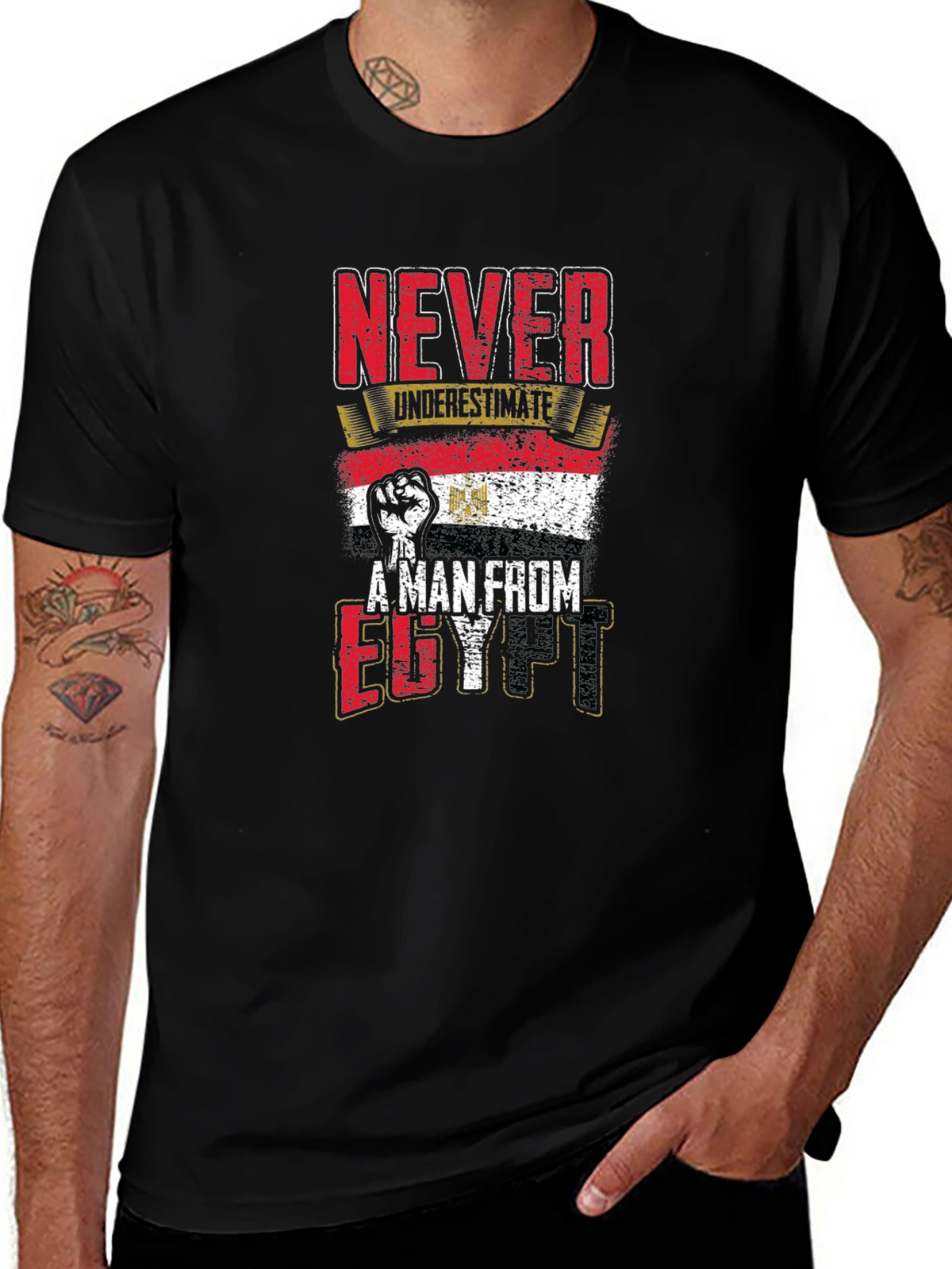 Never Underestimate A Man From Egypt Graphic Tee