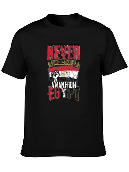 Never Underestimate A Man From Egypt Graphic Tee