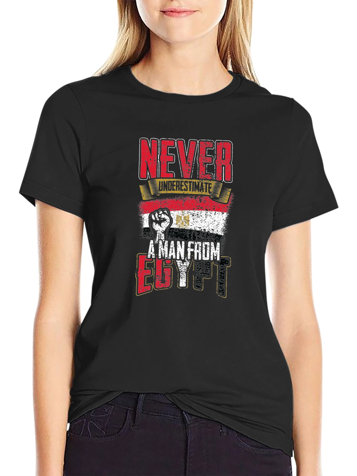 Never Underestimate A Man From Egypt Graphic Tee