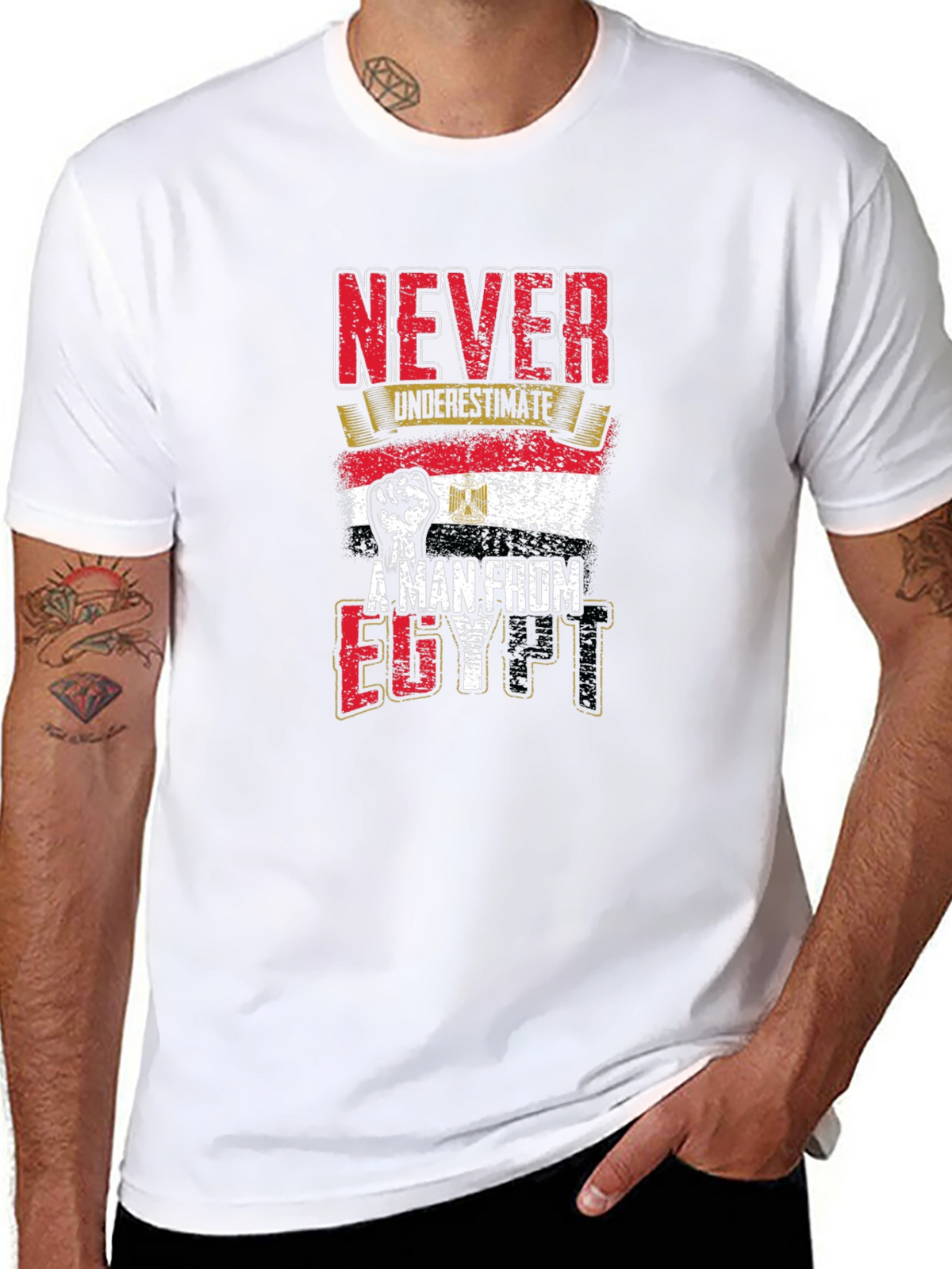 Never Underestimate A Man From Egypt Graphic Tee