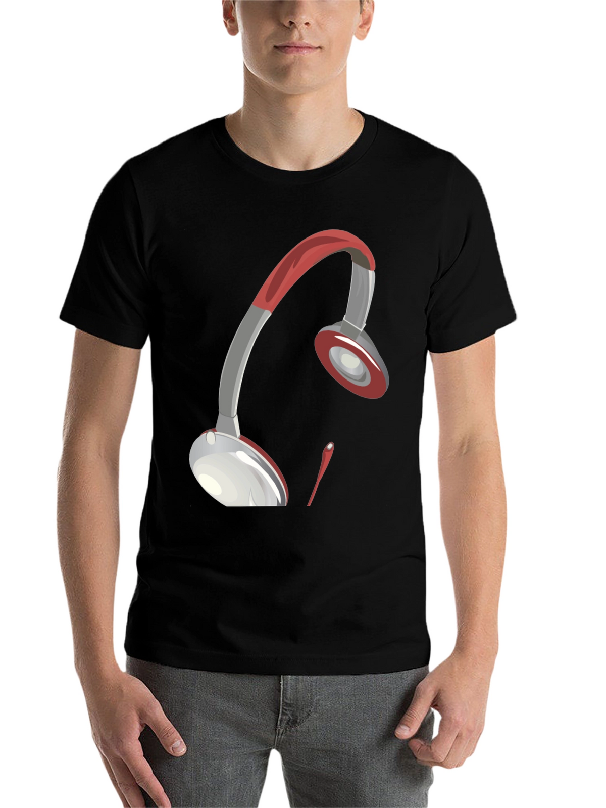 Artistic Headphones Graphic Tee