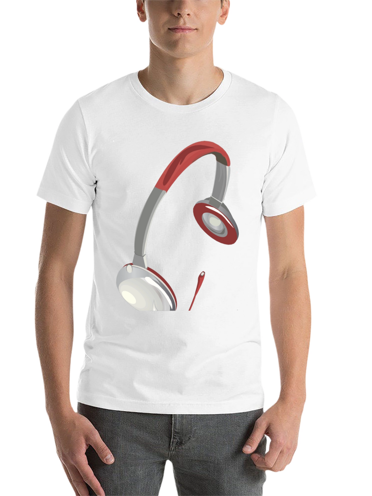 Artistic Headphones Graphic Tee
