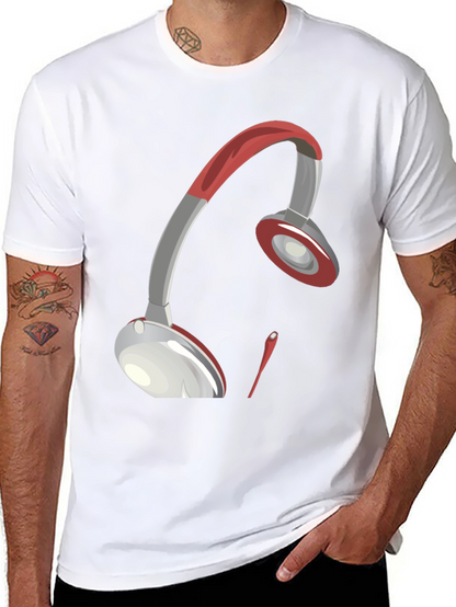 Artistic Headphones Graphic Tee