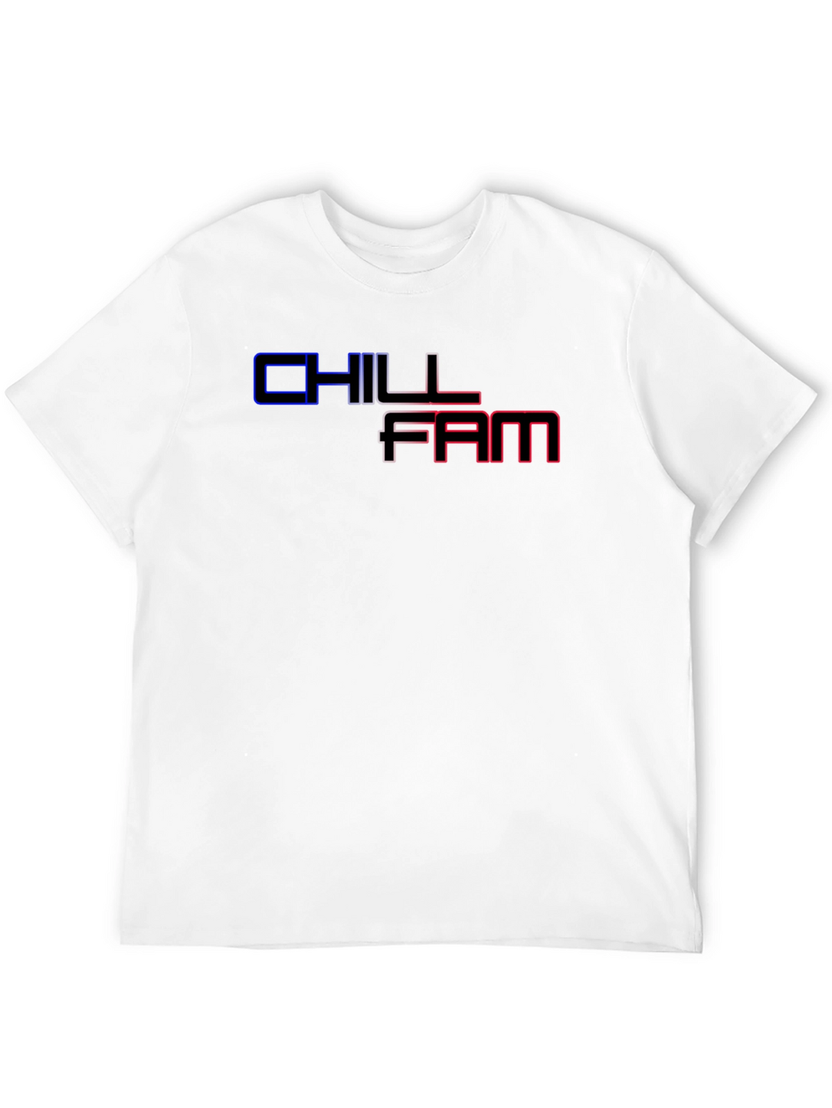 Chill Fam Graphic Print Black T-Shirt